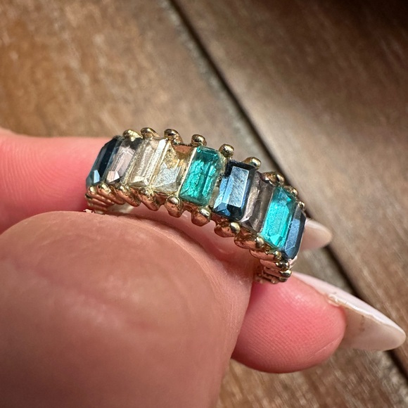 Turquoise multi faceted ring - Picture 3 of 3